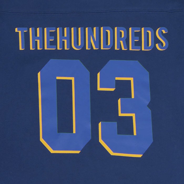 футболка blitz 3/4 sleeve shirt от бренда the hundreds вид слева