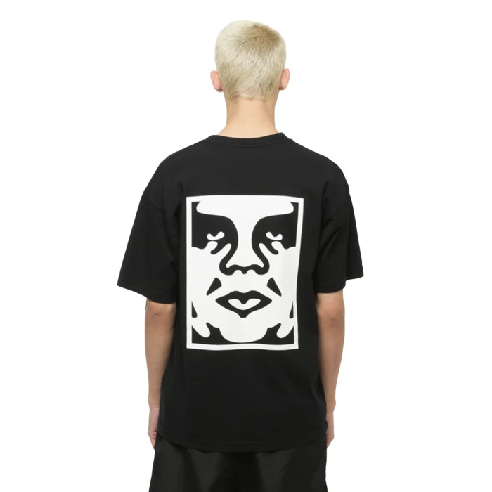 футболка bold icon heavyweight tee от бренда obey вид слева