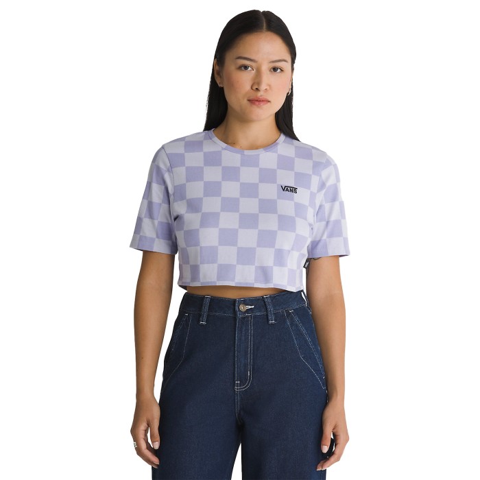 футболка check crew crop t-shirt VN000GB5CR21 фотография