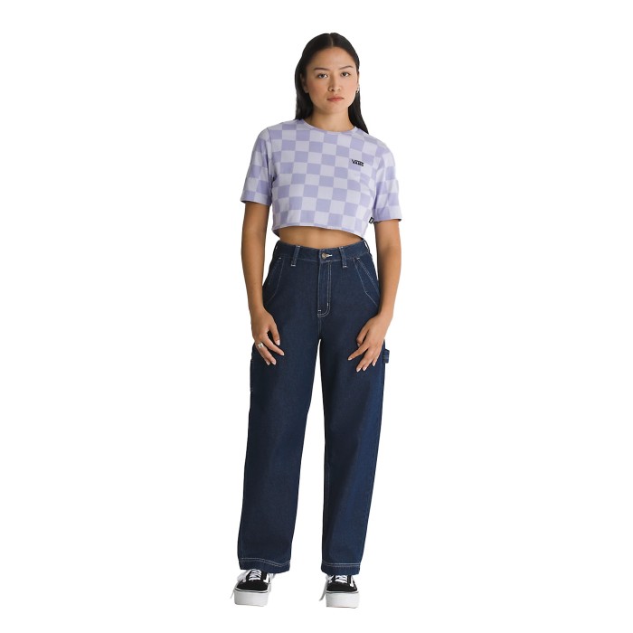 футболка check crew crop t-shirt от известного бренда вид слева