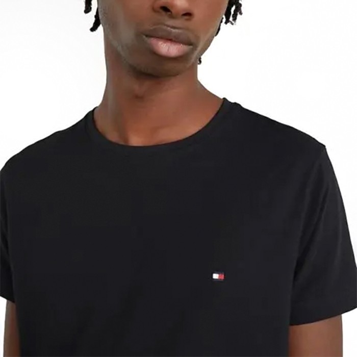 футболка core stretch slim c от бренда tommy hilfiger вид слева