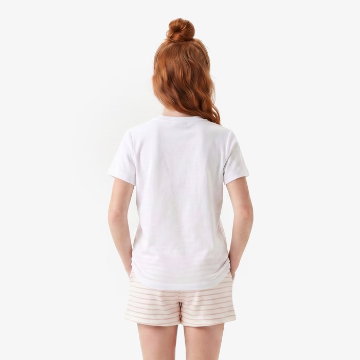 футболка детская хлопковая футболка lacoste от бренда lacoste вид слева