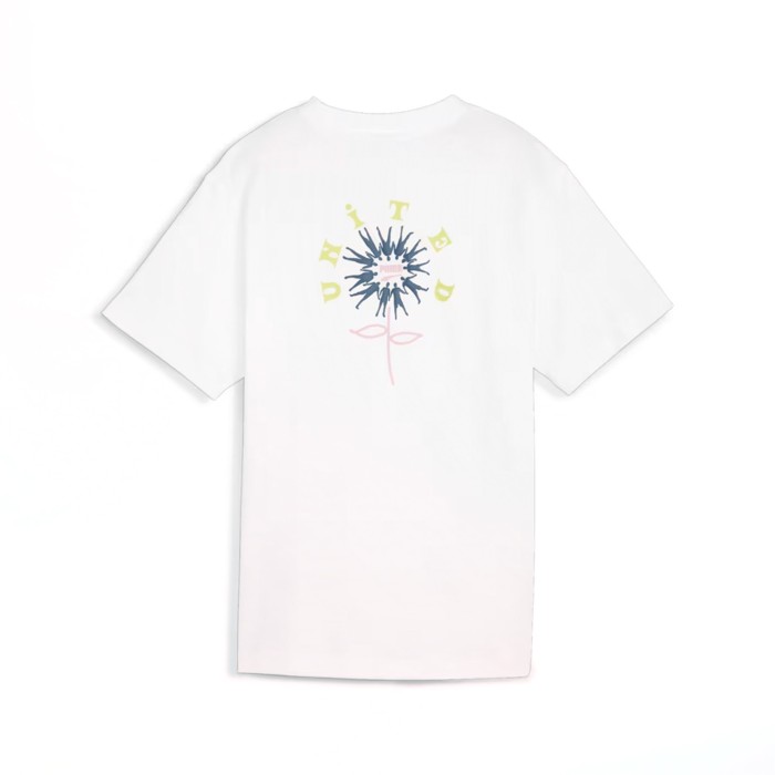 футболка downtown relaxed graphic tee от бренда puma вид слева