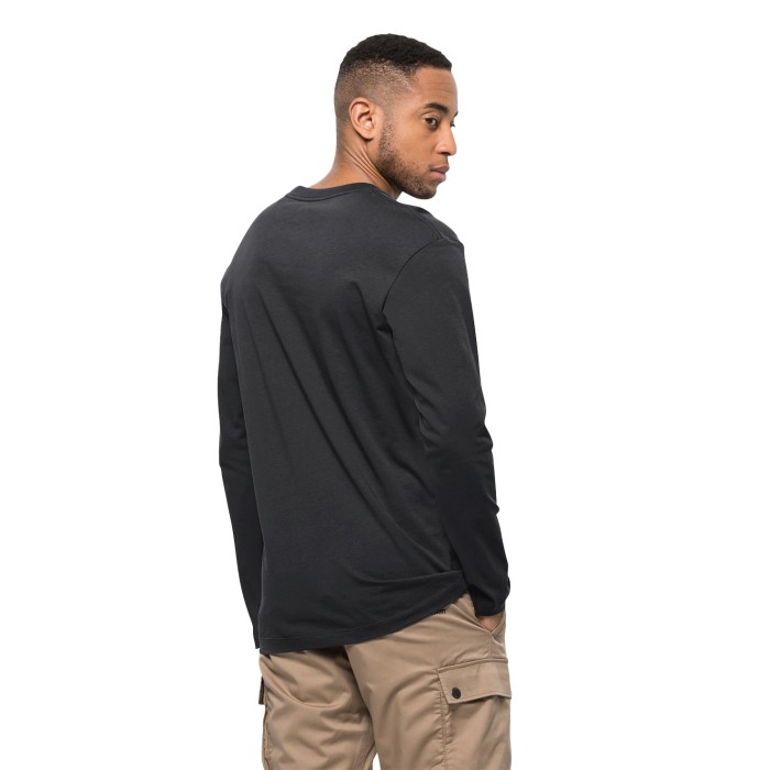 футболка essential longsleeve от бренда jack wolfskin вид слева