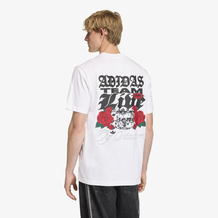 футболка gfx t от бренда adidas вид слева