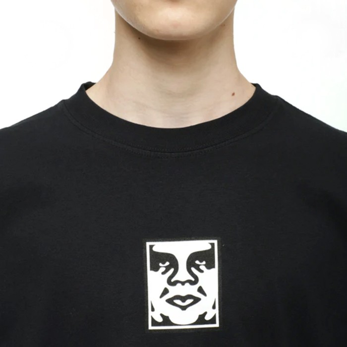 футболка icon heavyweight tee от бренда obey вид слева
