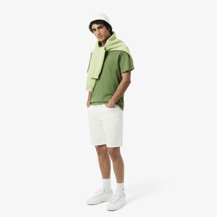 футболка мужская хлопковая футболка lacoste с коротким рукавом по цене 6293 руб вид справа