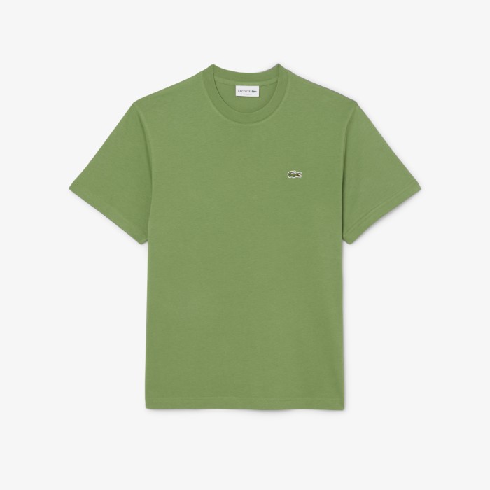 футболка мужская хлопковая футболка lacoste с коротким рукавом из хлопка спереди
