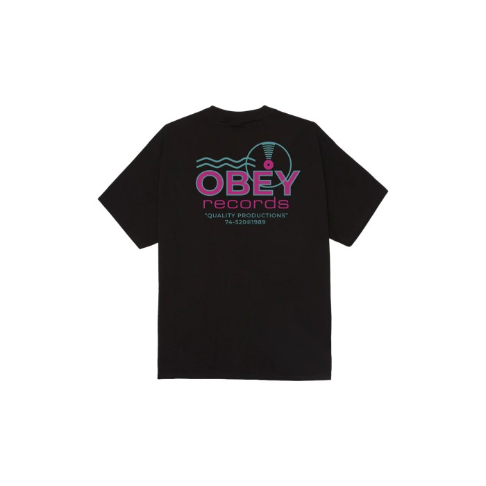 футболка records sound waves от бренда obey вид слева