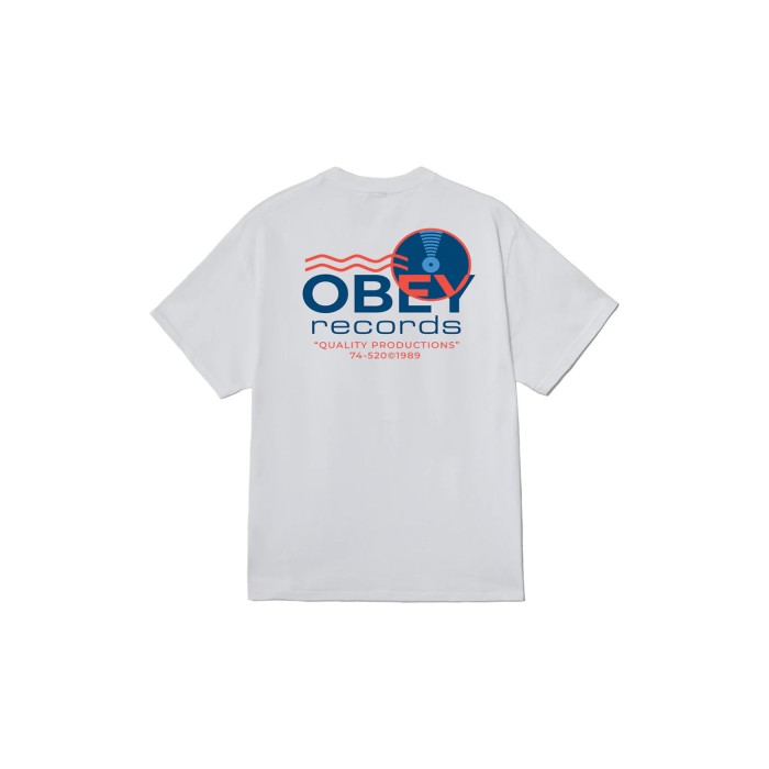 футболка records sound waves от бренда obey вид слева