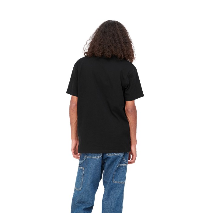 футболка s/s american script t-shirt от бренда carhartt wip вид слева