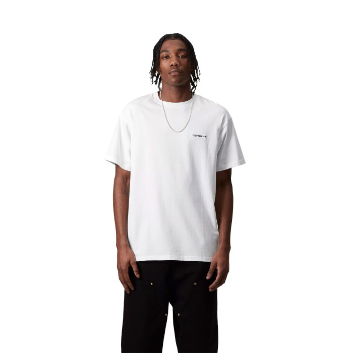 футболка s/s script embroidery t-shirt CTI03043500AXX фотография