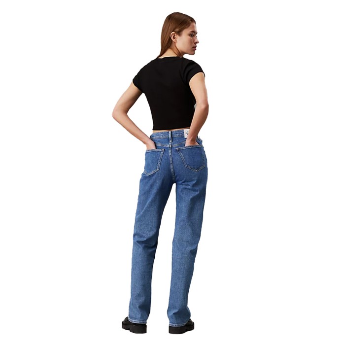 футболка slim cropped ribbed t-shirt от известного бренда вид слева