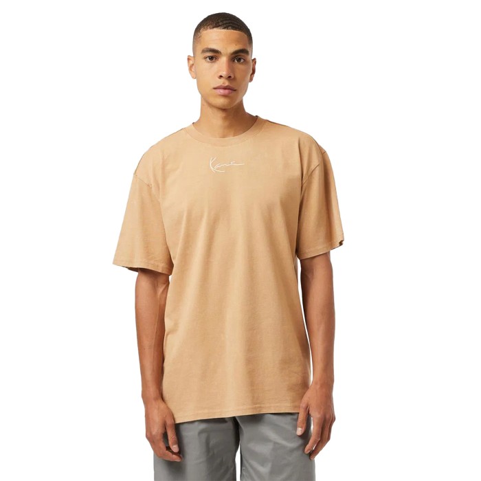 футболка small signature distressed heavy jersey tee KKKM2410212R00 фотография