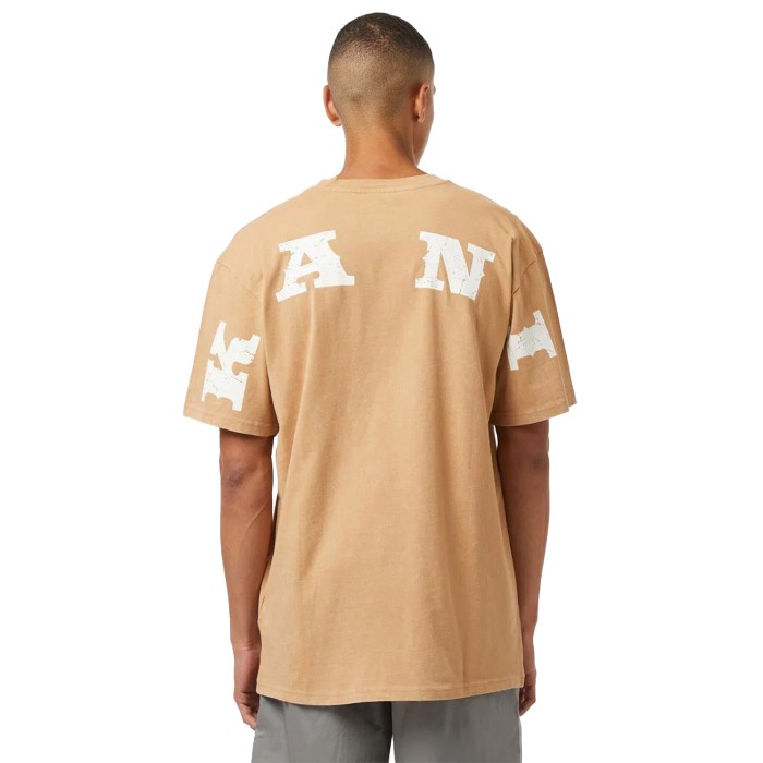 футболка small signature distressed heavy jersey tee от бренда karl kani вид слева