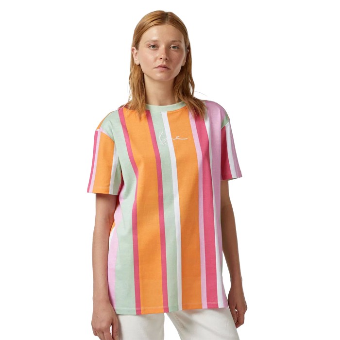 футболка small signature os stripe tee KKKW2410421R00 фотография