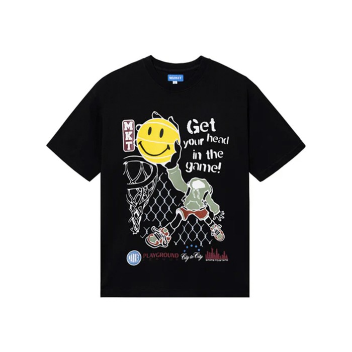 футболка smiley head in the game  t-shirt MR991666WBK фотография