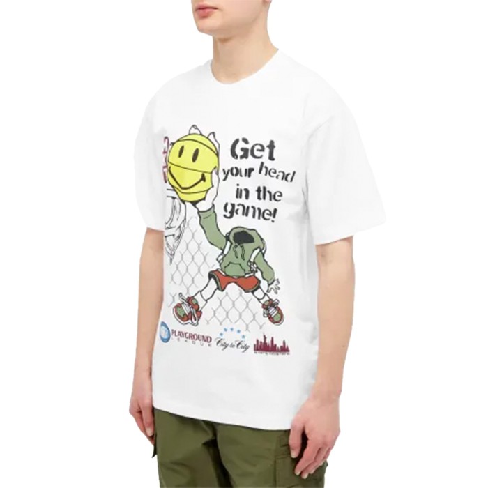 футболка smiley head in the game  t-shirt MR991666WHT фотография