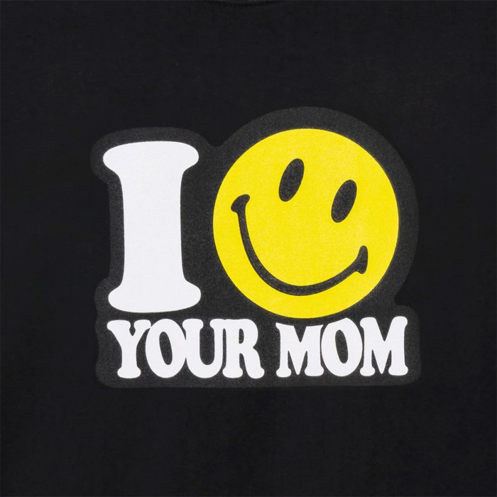 футболка smiley your mom t-shirt от известного бренда вид слева