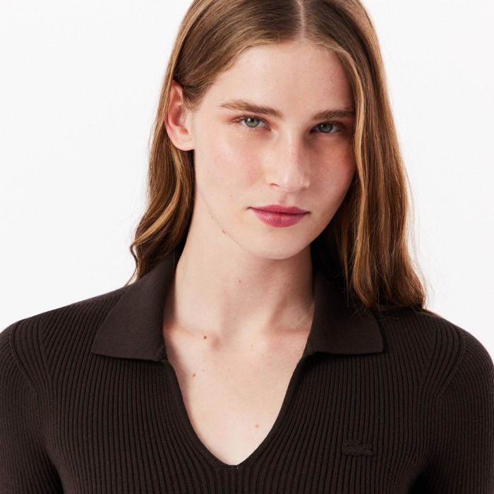 футболка sweater от бренда lacoste вид слева