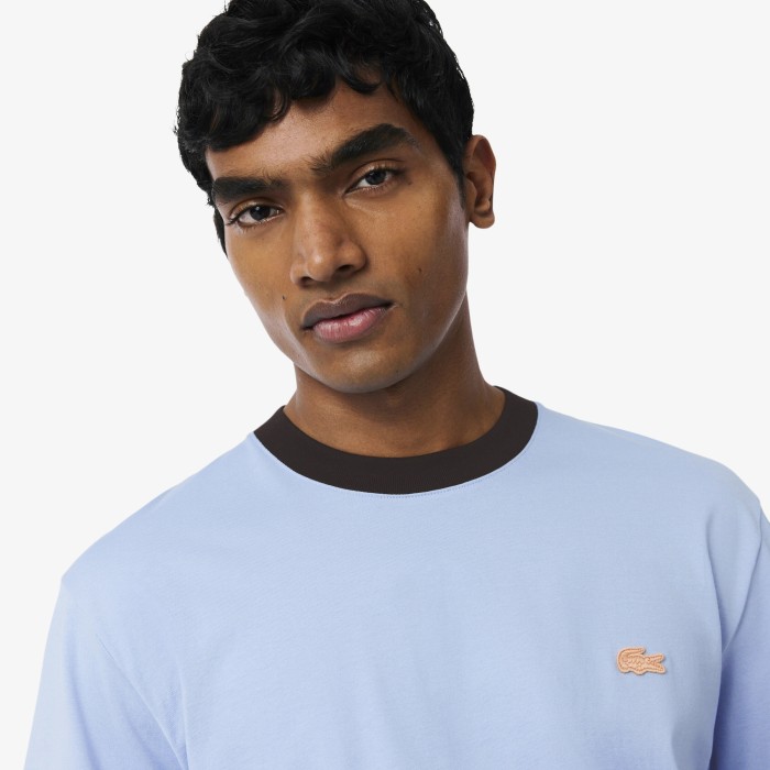 футболка t-shirt от бренда lacoste вид слева
