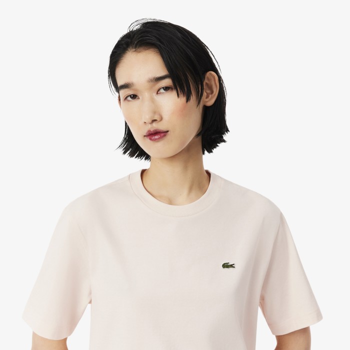 футболка t-shirt от бренда lacoste вид слева