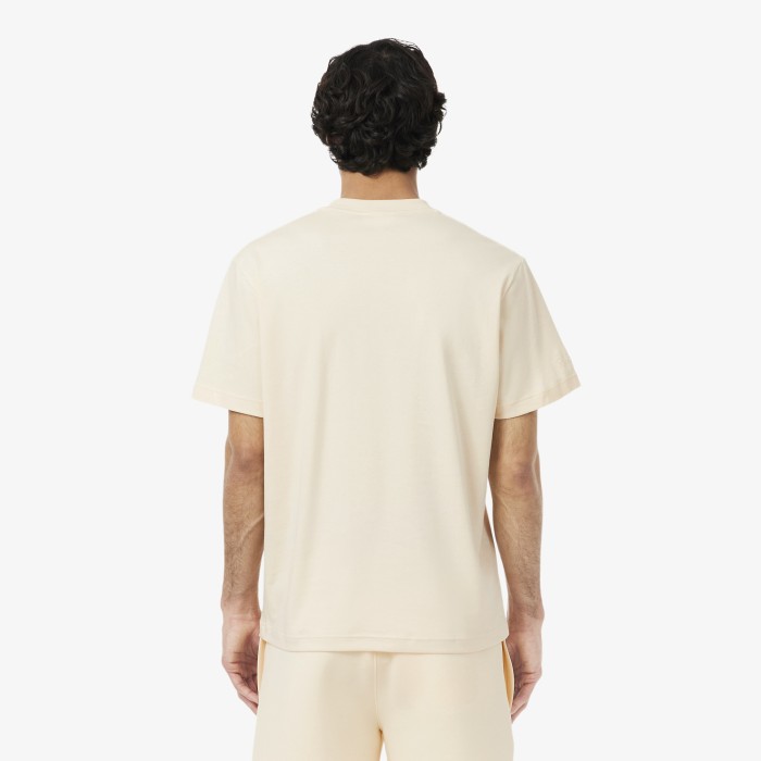 футболка t-shirt от бренда lacoste вид слева