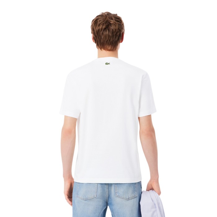 футболка t-shirt от бренда lacoste вид слева