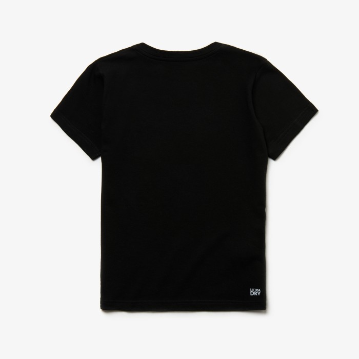 футболка t-shirt от бренда lacoste вид слева