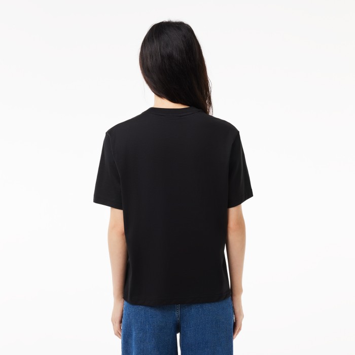 футболка t-shirt от бренда lacoste вид слева