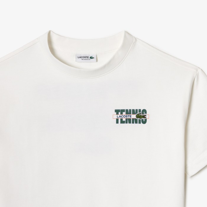 футболка t-shirt от бренда lacoste вид слева
