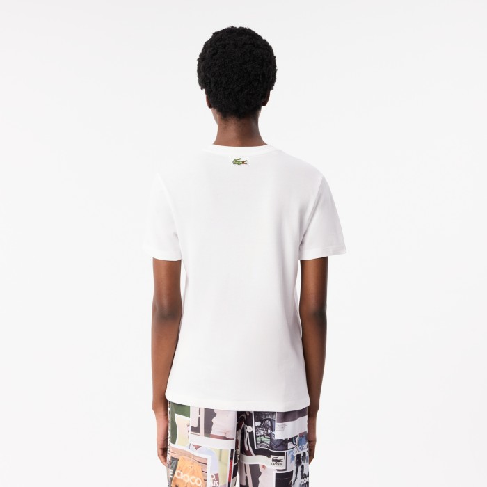 футболка t-shirt от бренда lacoste вид слева