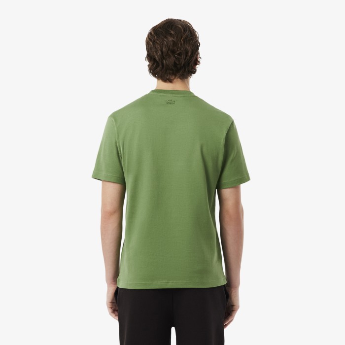 футболка t-shirt от бренда lacoste вид слева