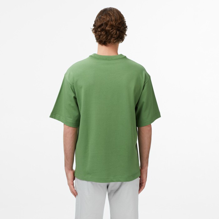 футболка t-shirt от бренда lacoste вид слева