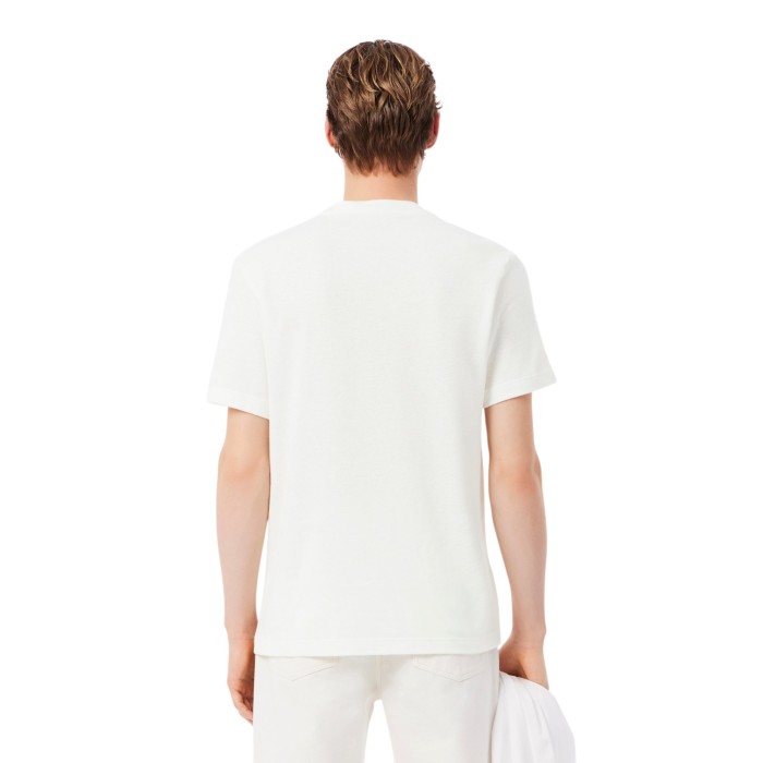 футболка t-shirt от бренда lacoste вид слева