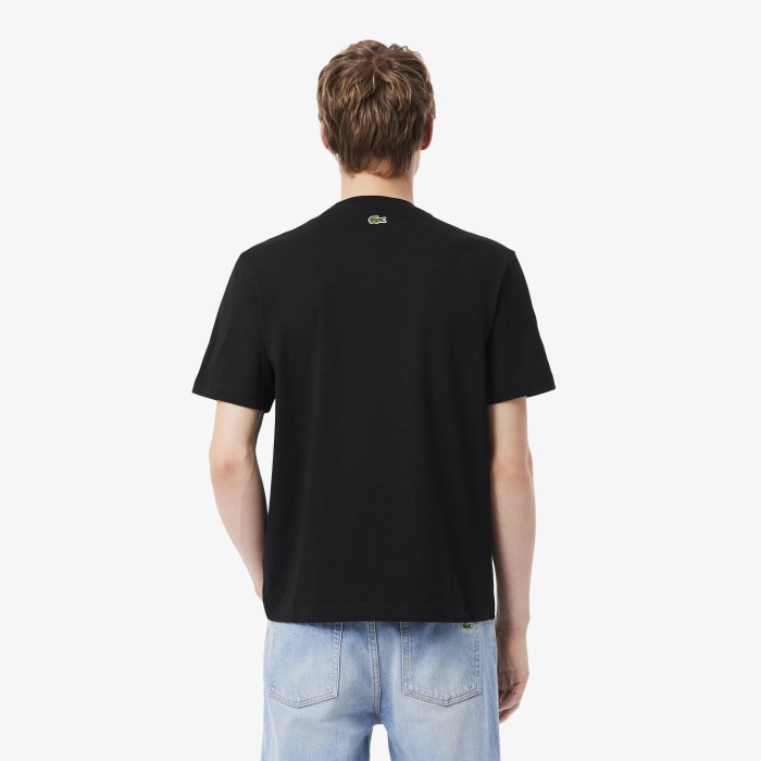футболка t-shirt от бренда lacoste вид слева