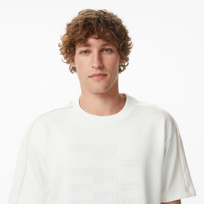 футболка t-shirt от бренда lacoste вид слева