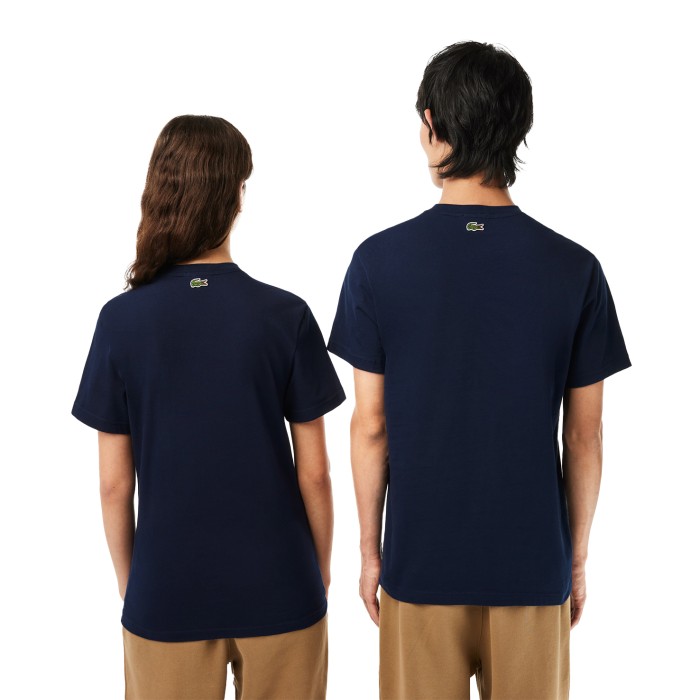 футболка t-shirt от бренда lacoste вид слева