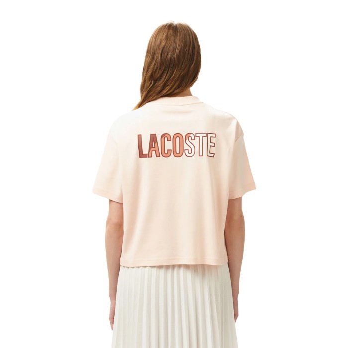 футболка t-shirt от бренда lacoste вид слева