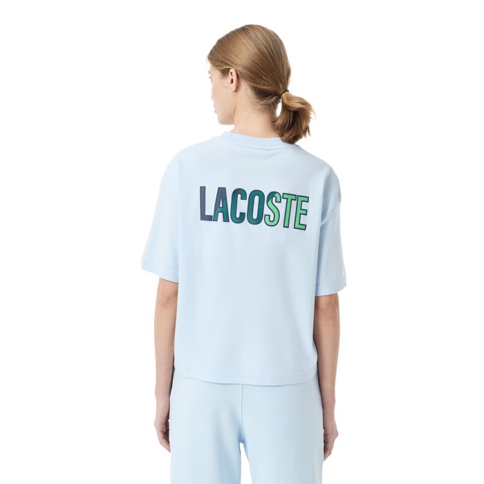 футболка t-shirt от бренда lacoste вид слева