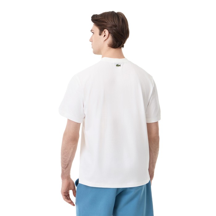 футболка t-shirt от бренда lacoste вид слева