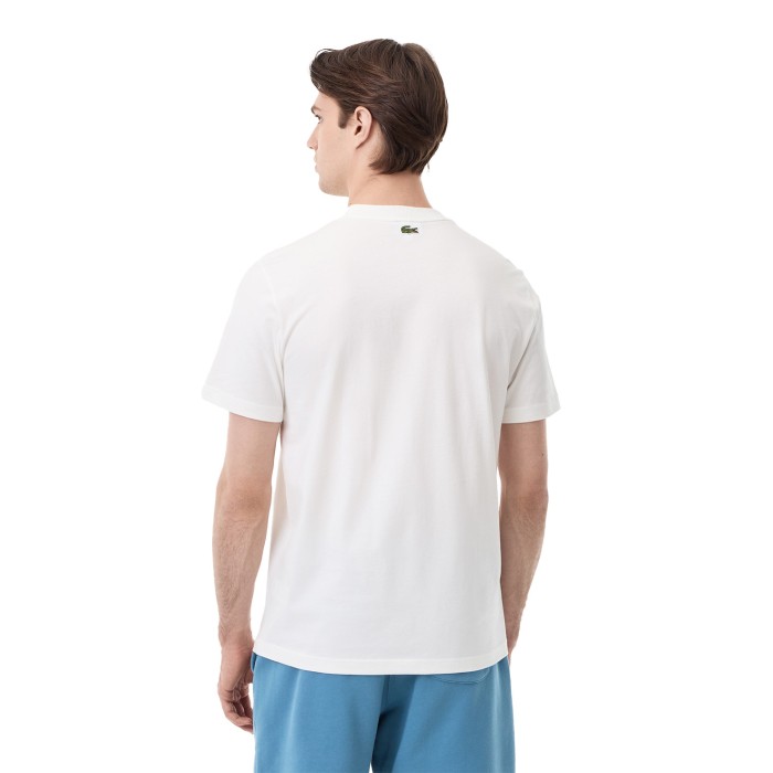 футболка t-shirt от бренда lacoste вид слева