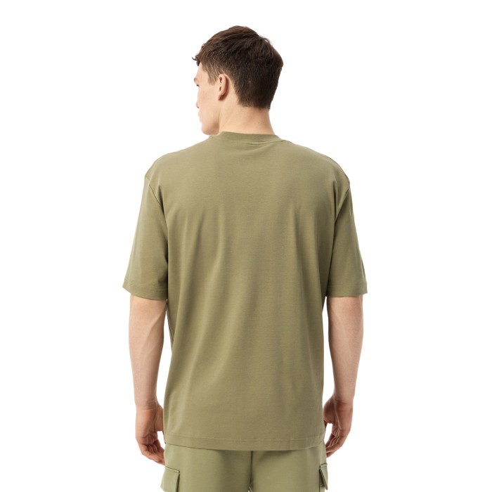футболка t-shirt от бренда lacoste вид слева