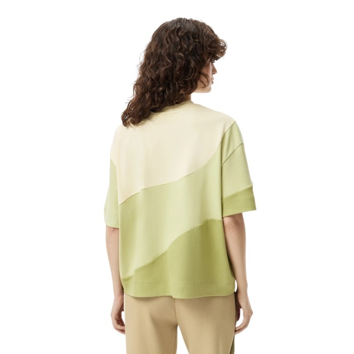 футболка t-shirt от бренда lacoste вид слева