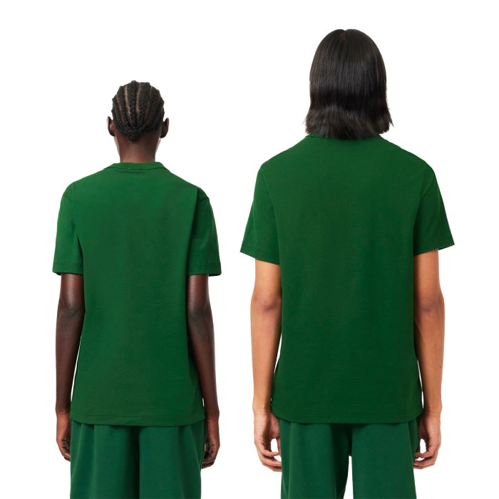 футболка t-shirt от бренда lacoste вид слева