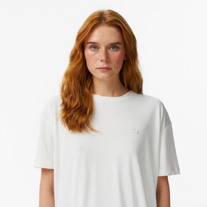футболка t-shirt от бренда lacoste вид слева