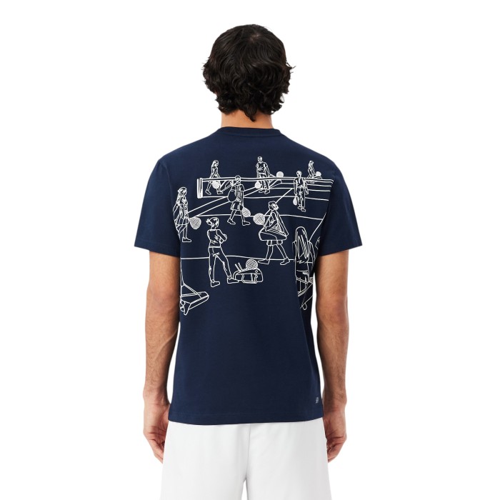 футболка t-shirt от бренда lacoste вид слева