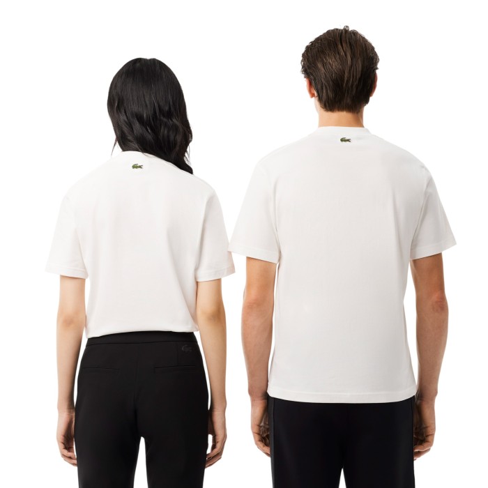 футболка t-shirt от бренда lacoste вид слева