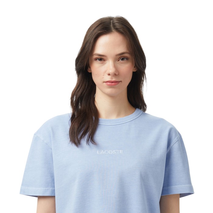 футболка t-shirt от бренда lacoste вид слева