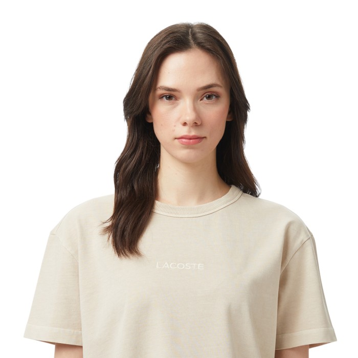 футболка t-shirt от бренда lacoste вид слева
